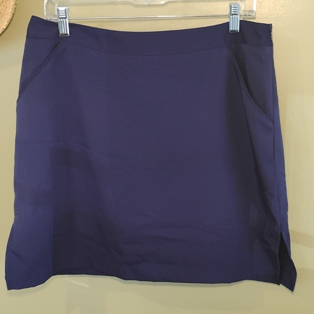 Coral Bay Skort Navy Blue Sporty Waist 34" Size 12